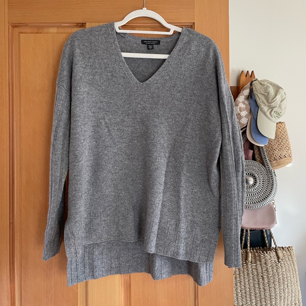 Saks Fifth Avenue Cashmere V Neck Sweater